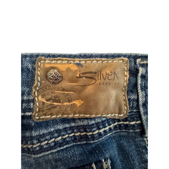 Silver Jeans Co Suki Surplus Womens W31 L32 Bootcut Denim Blue - Picture 7 of 8